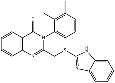 2-(1H-benzimidazol-2-ylsulfanylmethyl)-3-(2,3-dimethylphenyl)quinazolin-4-one Structure