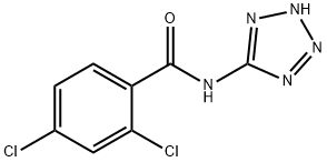 2,4-dichloro-N-(2H-tetrazol-5-yl)benzamide 구조식 이미지