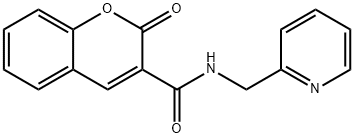 2-oxo-N-(pyridin-2-ylmethyl)chromene-3-carboxamide 구조식 이미지