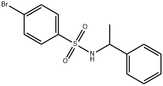 4-bromo-N-(1-phenylethyl)benzenesulfonamide 구조식 이미지