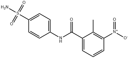 2-methyl-3-nitro-N-(4-sulfamoylphenyl)benzamide Structure