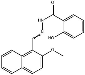 2-hydroxy-N-[(E)-(2-methoxynaphthalen-1-yl)methylideneamino]benzamide Structure