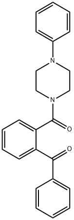 phenyl-[2-(4-phenylpiperazine-1-carbonyl)phenyl]methanone 구조식 이미지