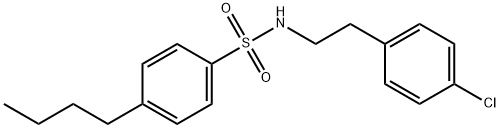 4-butyl-N-[2-(4-chlorophenyl)ethyl]benzenesulfonamide 구조식 이미지