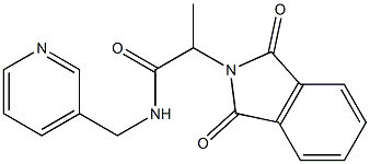 2-(1,3-dioxoisoindol-2-yl)-N-(pyridin-3-ylmethyl)propanamide Structure