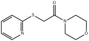 1-morpholin-4-yl-2-pyridin-2-ylsulfanylethanone 구조식 이미지