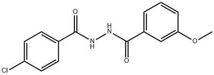 N'-(4-chlorobenzoyl)-3-methoxybenzohydrazide Structure