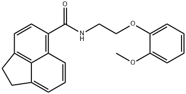 N-[2-(2-methoxyphenoxy)ethyl]-1,2-dihydroacenaphthylene-5-carboxamide Structure