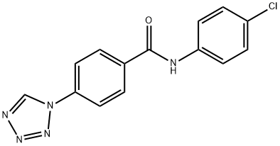 N-(4-chlorophenyl)-4-(tetrazol-1-yl)benzamide Structure