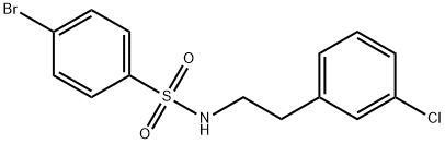 4-bromo-N-[2-(3-chlorophenyl)ethyl]benzenesulfonamide 구조식 이미지