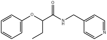 2-phenoxy-N-(pyridin-4-ylmethyl)butanamide 구조식 이미지