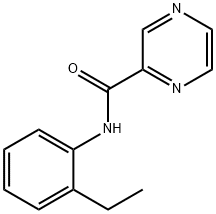 N-(2-ethylphenyl)pyrazine-2-carboxamide 구조식 이미지