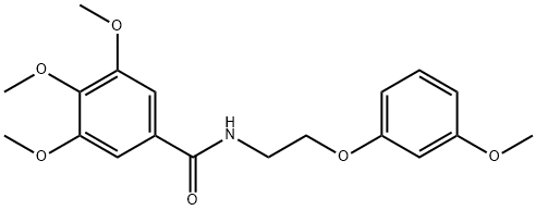 3,4,5-trimethoxy-N-[2-(3-methoxyphenoxy)ethyl]benzamide Structure