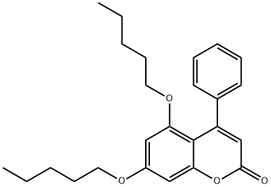 5,7-dipentoxy-4-phenylchromen-2-one Structure