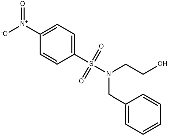 N-benzyl-N-(2-hydroxyethyl)-4-nitrobenzenesulfonamide Structure