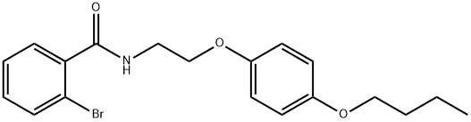 2-bromo-N-[2-(4-butoxyphenoxy)ethyl]benzamide 구조식 이미지