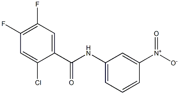 2-chloro-4,5-difluoro-N-(3-nitrophenyl)benzamide Structure