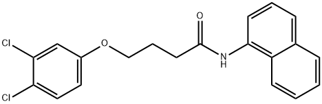 4-(3,4-dichlorophenoxy)-N-naphthalen-1-ylbutanamide Structure