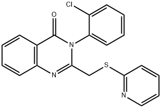 3-(2-chlorophenyl)-2-(pyridin-2-ylsulfanylmethyl)quinazolin-4-one Structure