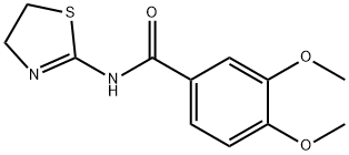 N-(4,5-dihydro-1,3-thiazol-2-yl)-3,4-dimethoxybenzamide 구조식 이미지