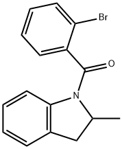 (2-bromophenyl)-(2-methyl-2,3-dihydroindol-1-yl)methanone Structure