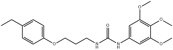 1-[3-(4-ethylphenoxy)propyl]-3-(3,4,5-trimethoxyphenyl)urea Structure