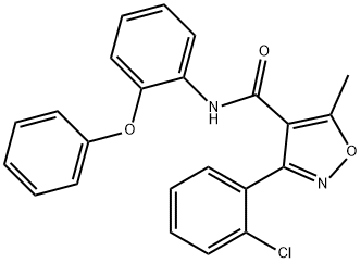 3-(2-chlorophenyl)-5-methyl-N-(2-phenoxyphenyl)-1,2-oxazole-4-carboxamide Structure