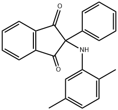 2-(2,5-dimethylanilino)-2-phenylindene-1,3-dione 구조식 이미지