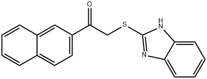 2-(1H-benzimidazol-2-ylsulfanyl)-1-naphthalen-2-ylethanone 구조식 이미지