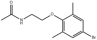 N-[2-(4-bromo-2,6-dimethylphenoxy)ethyl]acetamide Structure