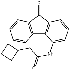2-cyclobutyl-N-(9-oxofluoren-4-yl)acetamide Structure