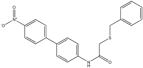 2-benzylsulfanyl-N-[4-(4-nitrophenyl)phenyl]acetamide Structure