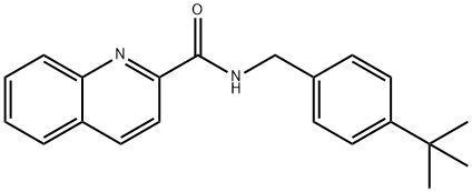 N-[(4-tert-butylphenyl)methyl]quinoline-2-carboxamide Structure