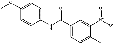 N-(4-methoxyphenyl)-4-methyl-3-nitrobenzamide 구조식 이미지