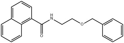 N-(2-phenylmethoxyethyl)naphthalene-1-carboxamide 구조식 이미지