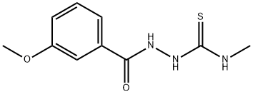 1-[(3-methoxybenzoyl)amino]-3-methylthiourea Structure