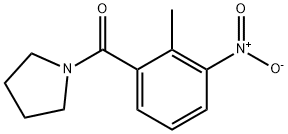 (2-methyl-3-nitrophenyl)-pyrrolidin-1-ylmethanone Structure