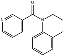 N-ethyl-N-(2-methylphenyl)pyridine-3-carboxamide Structure