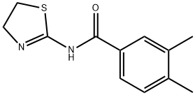 N-(4,5-dihydro-1,3-thiazol-2-yl)-3,4-dimethylbenzamide 구조식 이미지