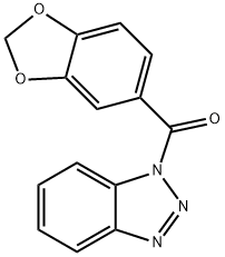 1,3-benzodioxol-5-yl(benzotriazol-1-yl)methanone Structure