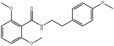 2,6-dimethoxy-N-[2-(4-methoxyphenyl)ethyl]benzamide Structure