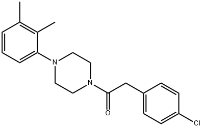 2-(4-chlorophenyl)-1-[4-(2,3-dimethylphenyl)piperazin-1-yl]ethanone Structure