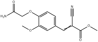 methyl (E)-3-[4-(2-amino-2-oxoethoxy)-3-methoxyphenyl]-2-cyanoprop-2-enoate Structure