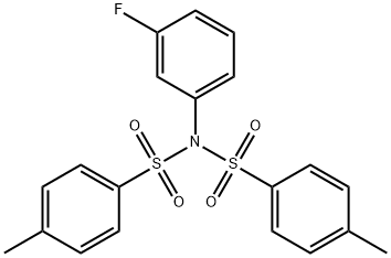 N-(3-fluorophenyl)-4-methyl-N-(4-methylphenyl)sulfonylbenzenesulfonamide Structure