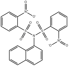 N-naphthalen-1-yl-2-nitro-N-(2-nitrophenyl)sulfonylbenzenesulfonamide 구조식 이미지