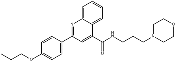 N-(3-morpholin-4-ylpropyl)-2-(4-propoxyphenyl)quinoline-4-carboxamide Structure