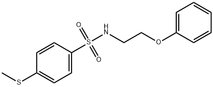 4-methylsulfanyl-N-(2-phenoxyethyl)benzenesulfonamide 구조식 이미지