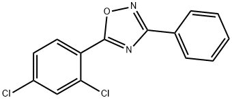 5-(2,4-dichlorophenyl)-3-phenyl-1,2,4-oxadiazole Structure