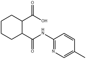 2-[(5-methylpyridin-1-ium-2-yl)carbamoyl]cyclohexane-1-carboxylate Structure