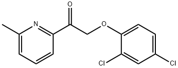 2-(2,4-dichlorophenoxy)-1-(6-methylpyridin-2-yl)ethanone Structure